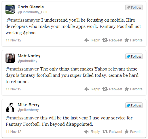 tweets to Meyer